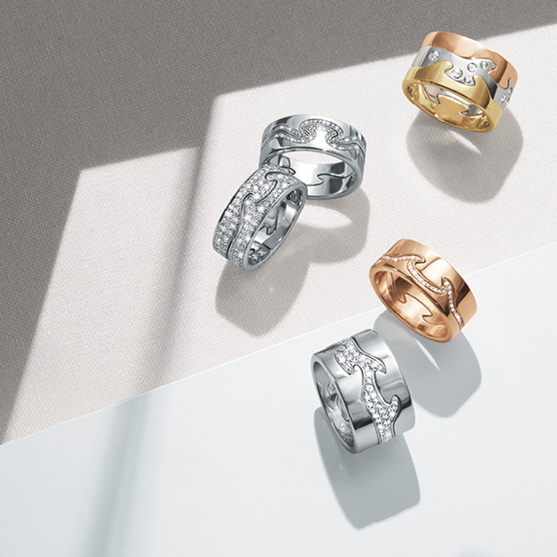 Fusion gouden ringen van Georg Jensen bij Zilver.nl